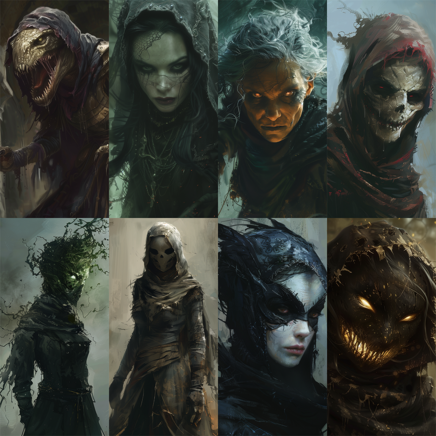 100 Monster Images for RPG Tabletop Game – Fantasy Creature Pack – Instant Download
