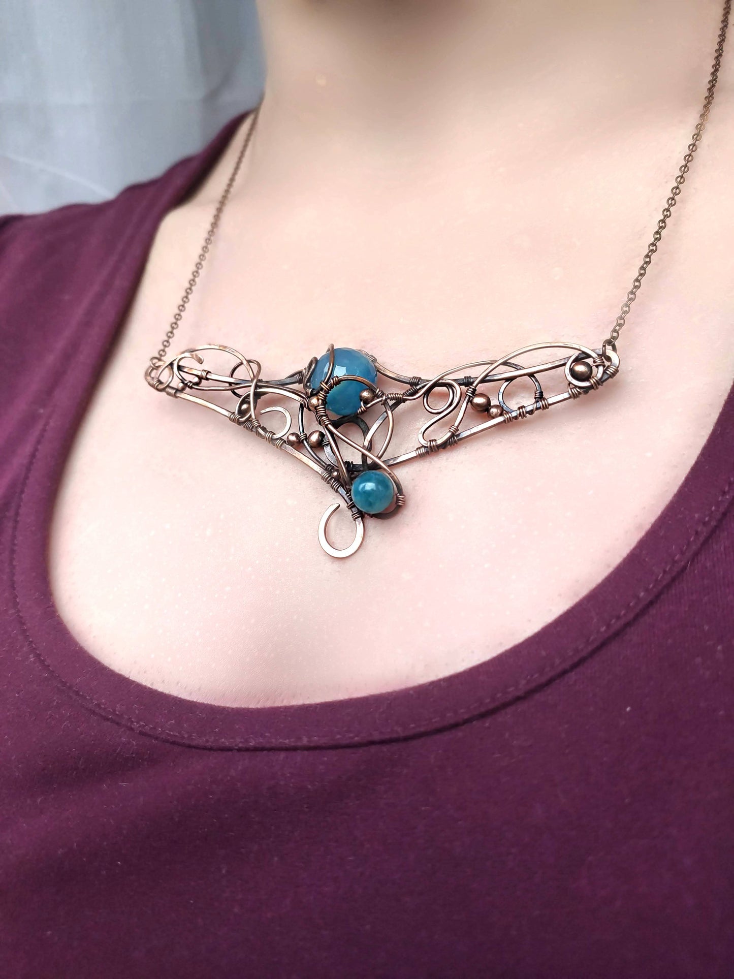 Handmade mystical amulet necklace suitable as fantasy gift jewelry