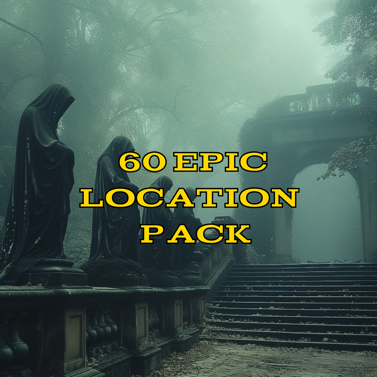 60 Epic Fantasy Locations – RPG Adventure Map & Scene Pack – Instant Download