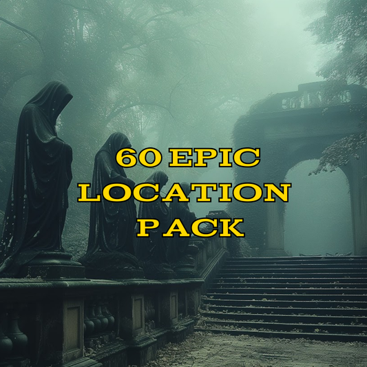60 Epic Fantasy Locations – RPG Adventure Map & Scene Pack – Instant Download