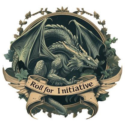 30 Roll for Initiative PNG Designs – Fantasy RPG Graphic Bundle – Instant Download