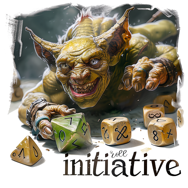 30 Roll for Initiative PNG Designs – Fantasy RPG Graphic Bundle – Instant Download