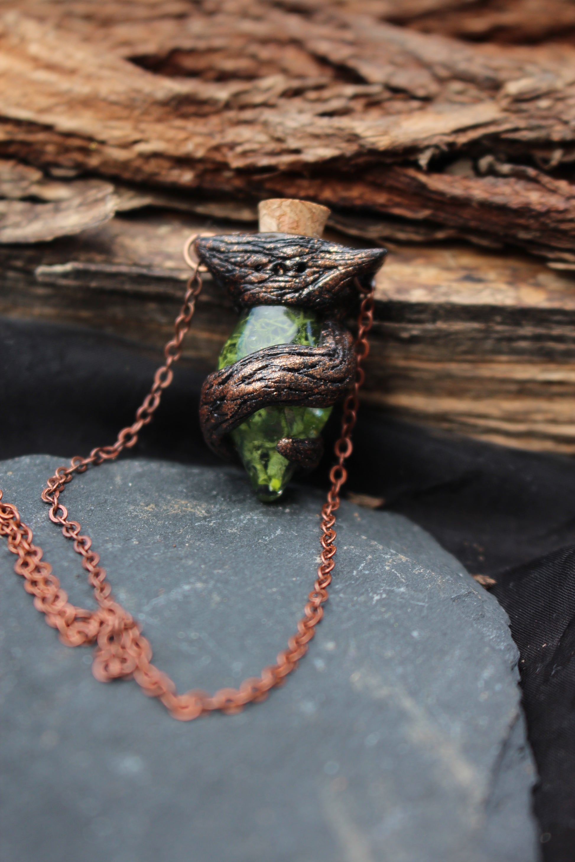 Handmade fantasy jewelry inspired by enchanted forests and nature spirits