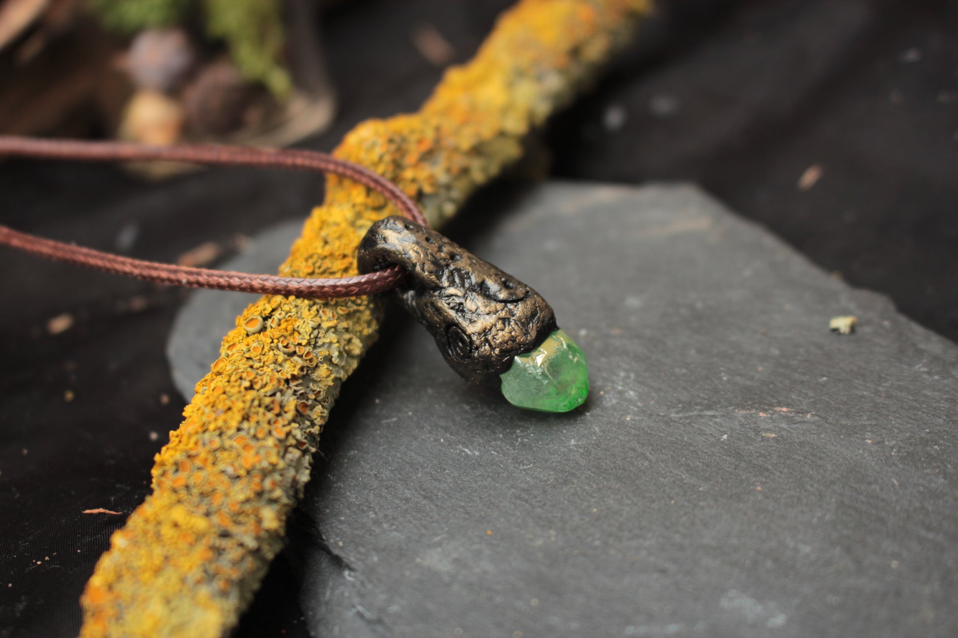 Handmade relic style pendant created for lovers of fantasy and folklore