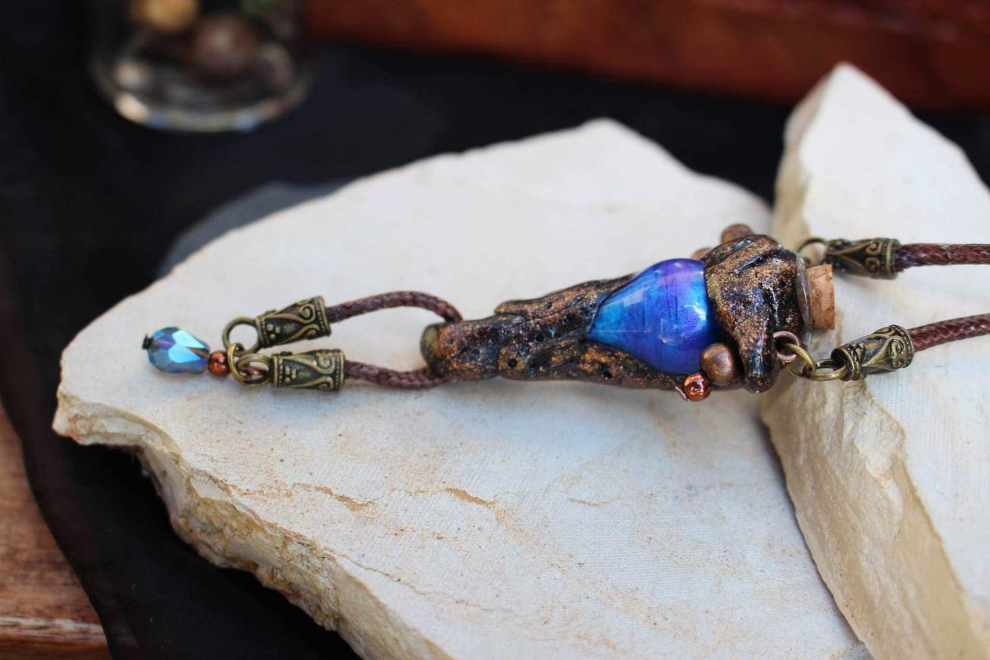 Cottagecore and fairycore necklace inspired by enchanted forests