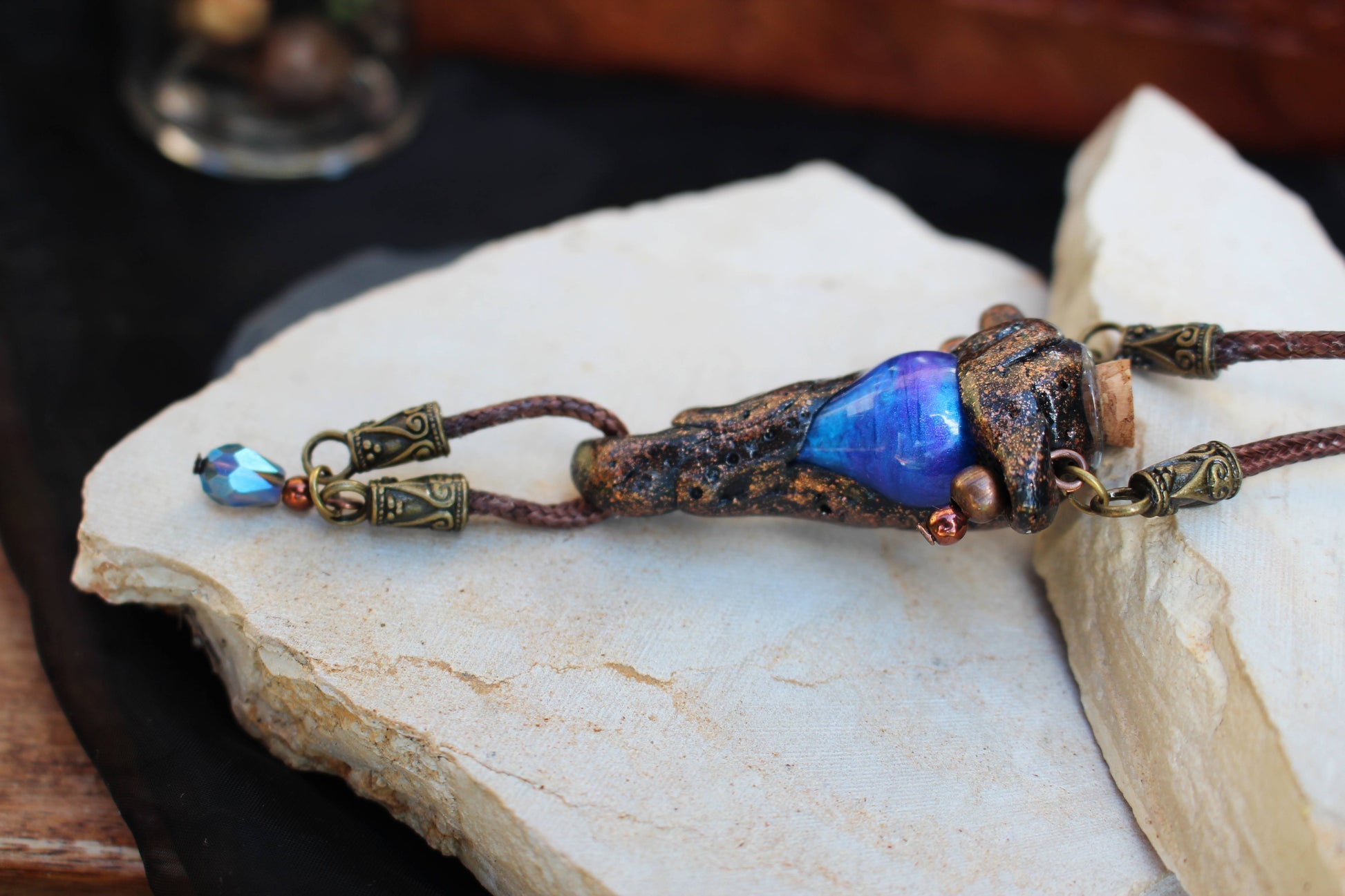 Cottagecore and fairycore necklace inspired by enchanted forests
