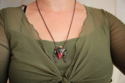Original handmade fantasy relic necklace created by Zanoa Magic Jewelry