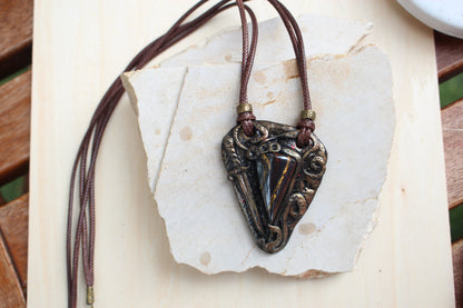 Druid inspired handmade necklace with mystical design