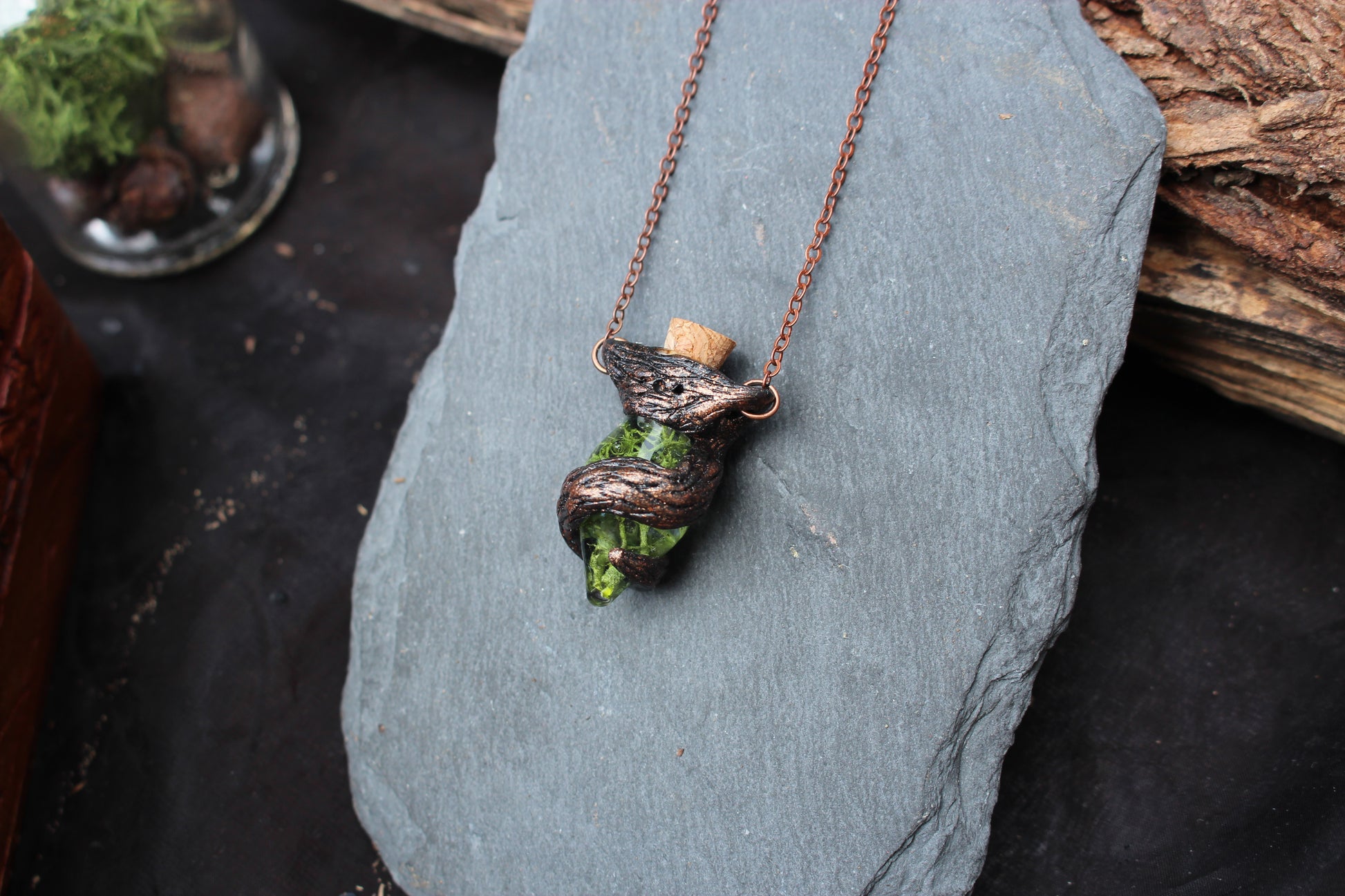 Fairycore necklace inspired by enchanted forests and magical nature
