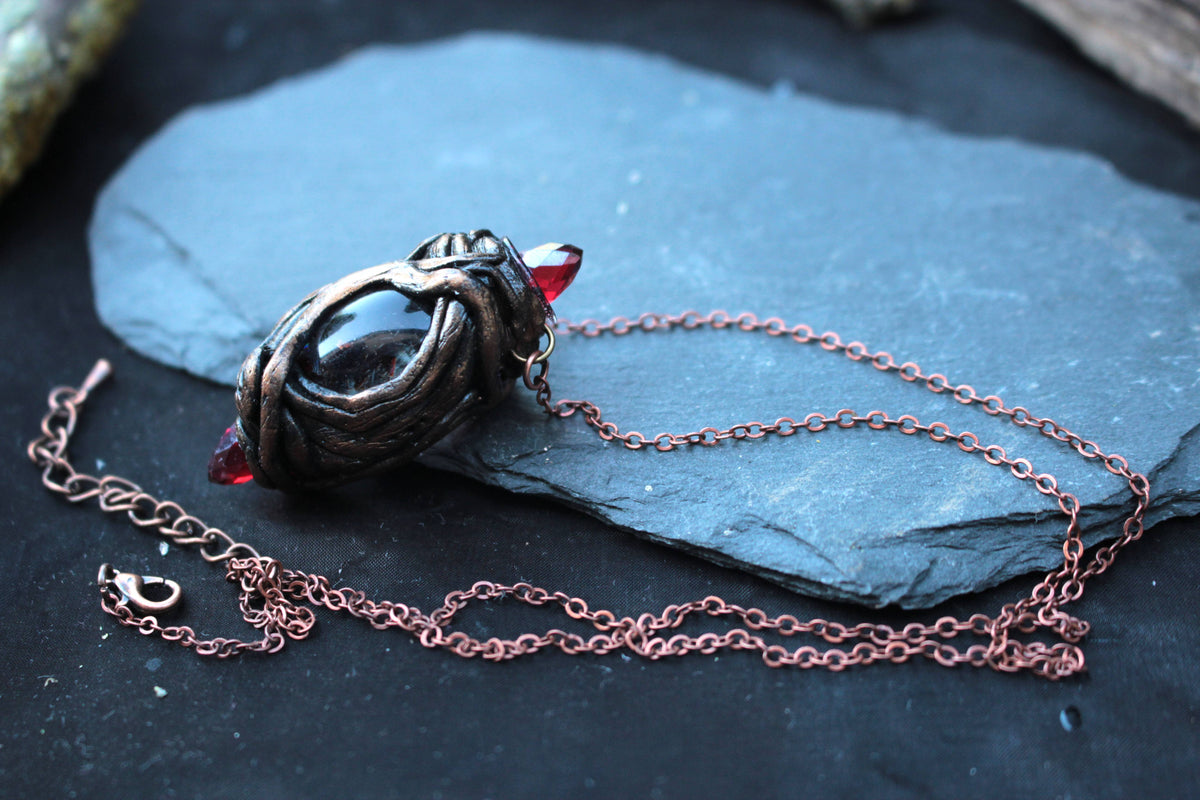 Unique handmade fantasy amulet for RPG players, fantasy lovers and adventurers