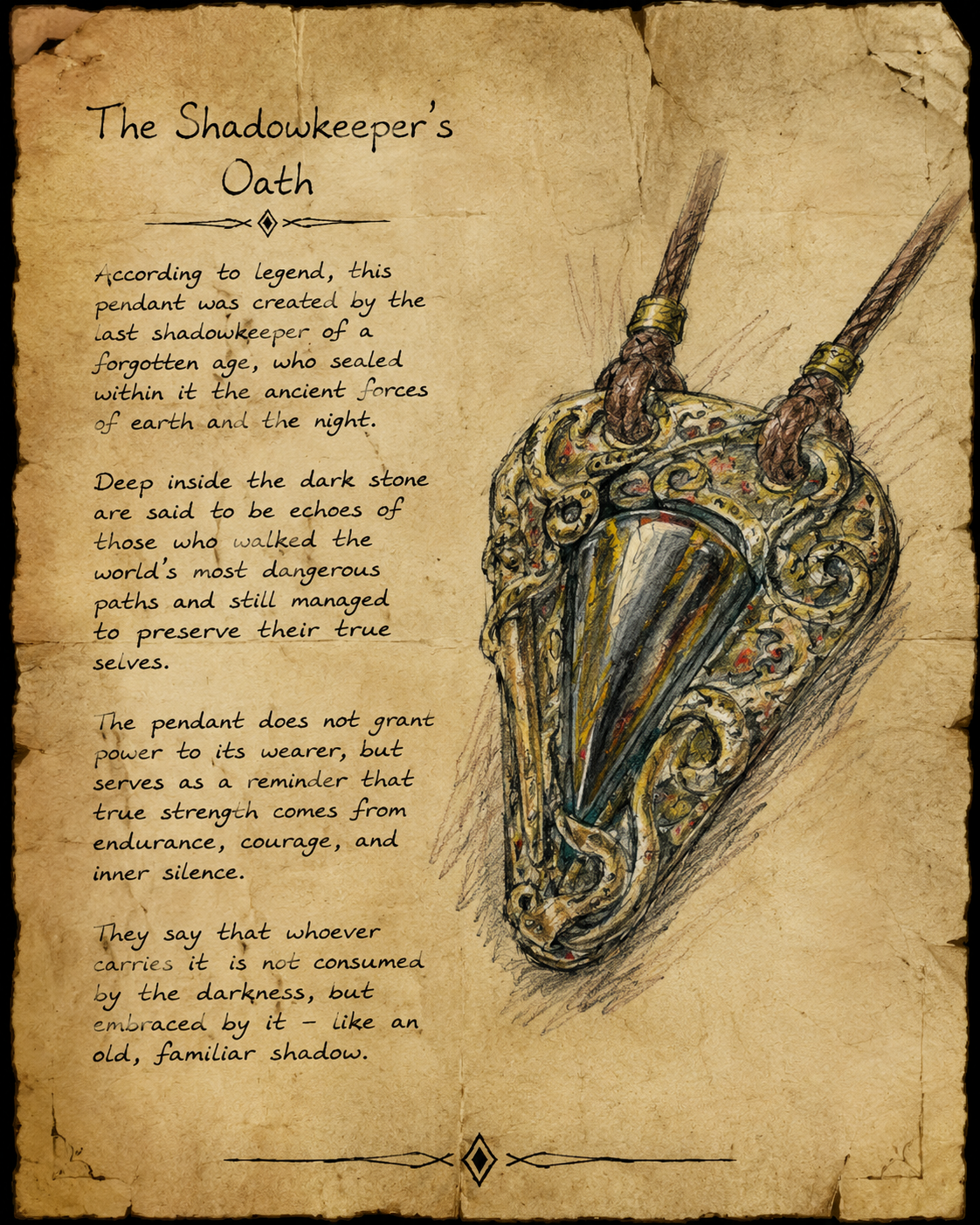 Unique fantasy gift necklace for jewelry collectors