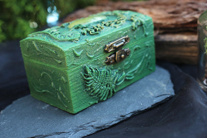 Fantasy inspired handmade wooden keepsake box