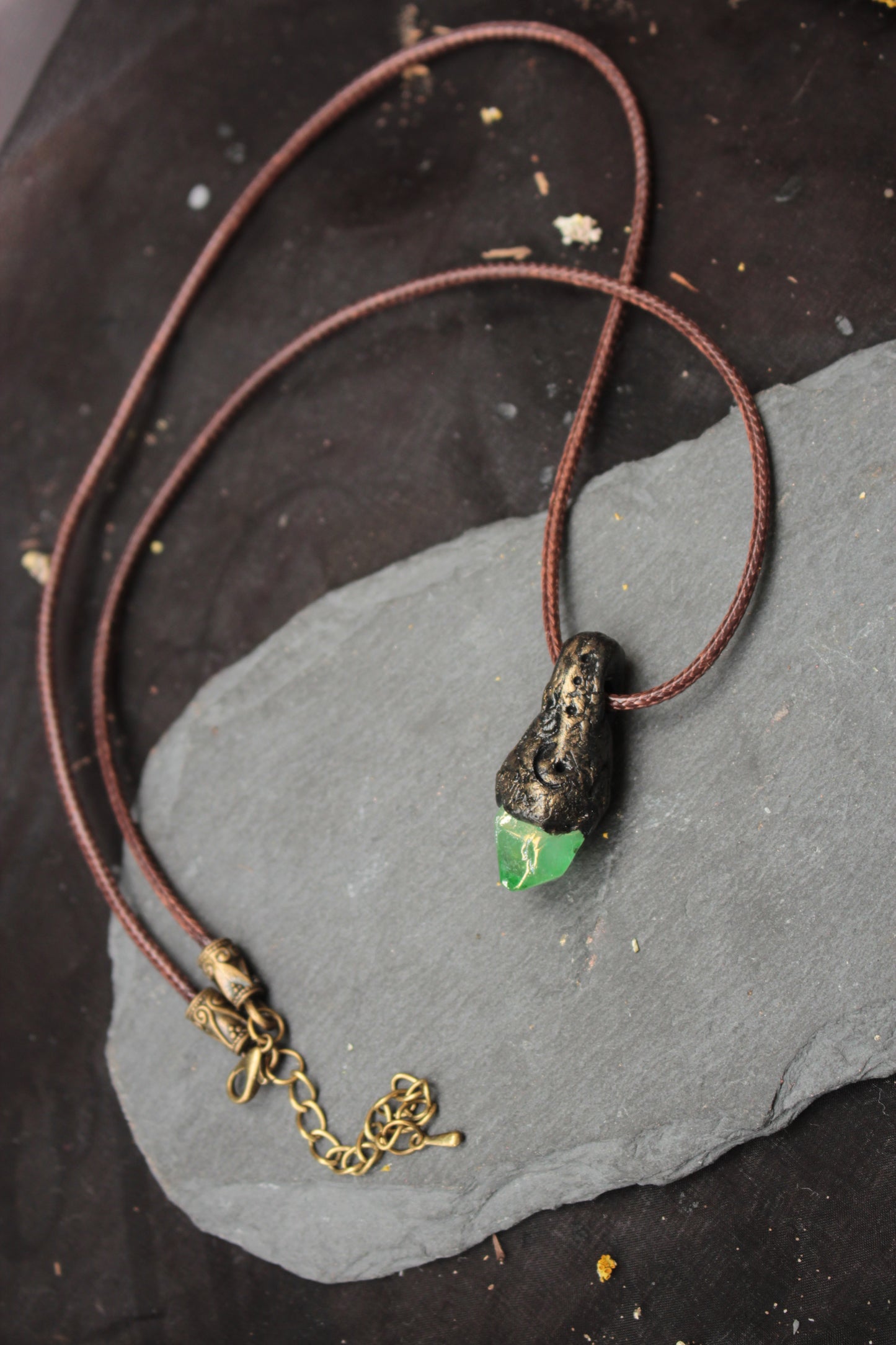 Handmade amulet inspired by ancient forests and magical legends