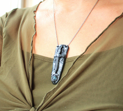 Handmade fantasy sword necklace for fantasy and RPG lovers