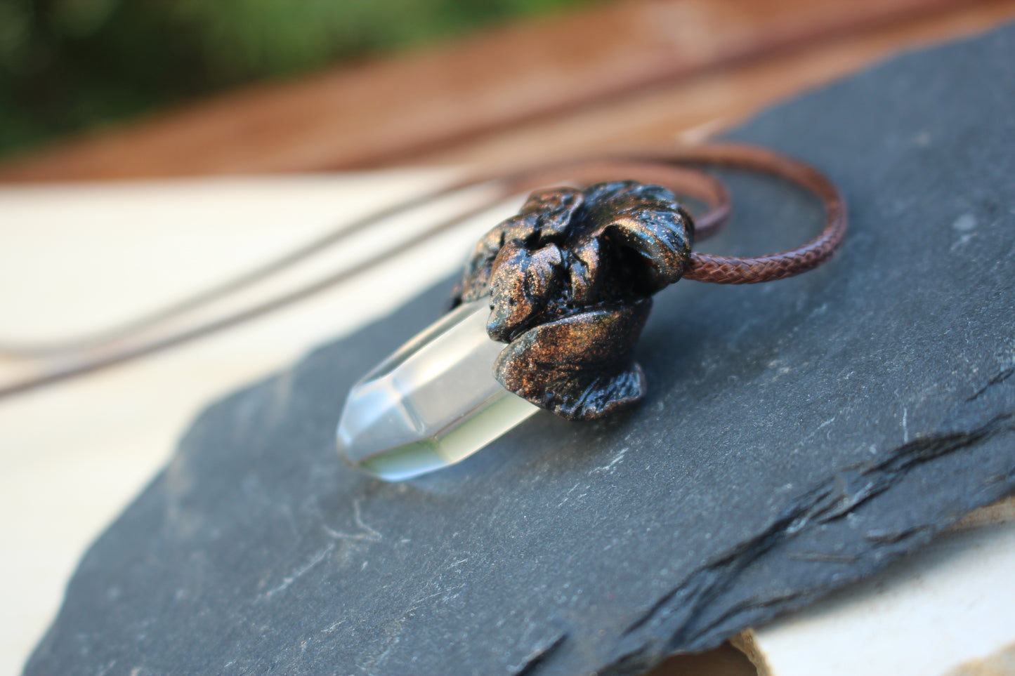 Forest talisman pendant inspired by woodland nature