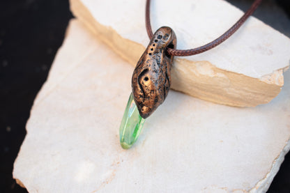 Fantasy jewelry pendant inspired by an ancient forest