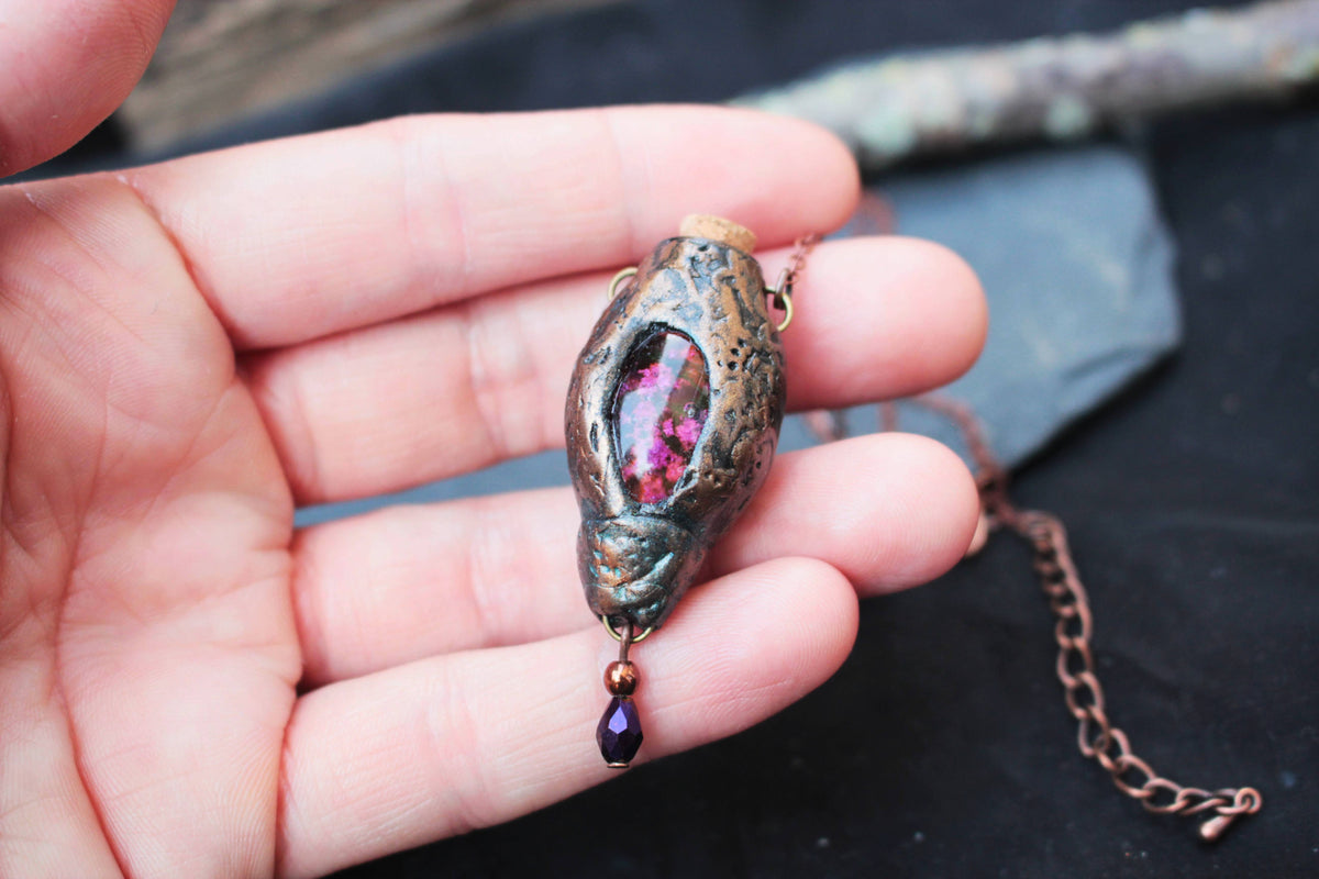 Druid fantasy jewelry with a natural woodland aesthetic