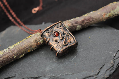 Unique handmade magic book pendant necklace for fantasy lovers