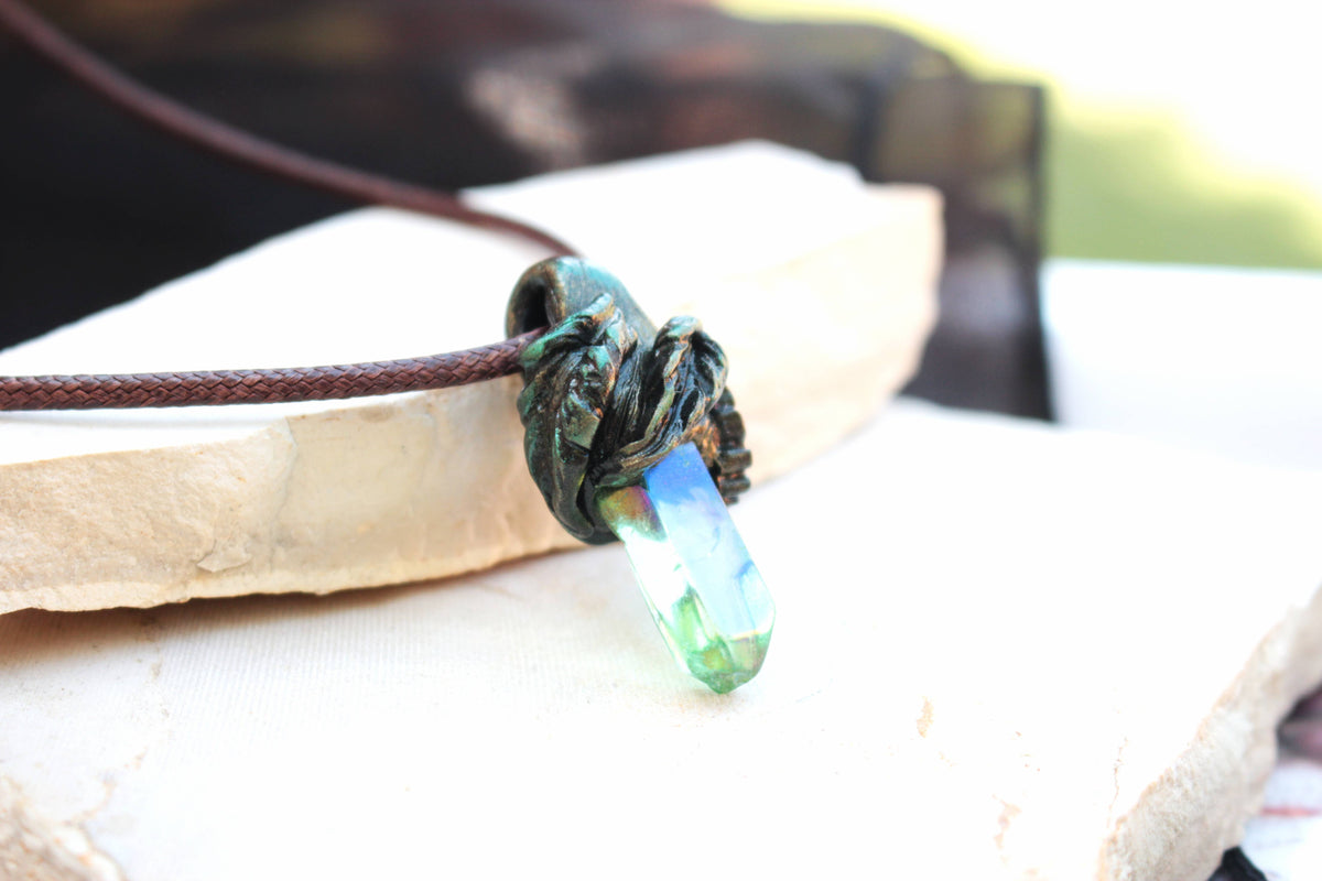 Mystical forest pendant inspired by an ancient fantasy legend
