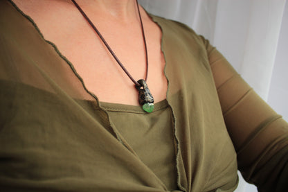 Handmade crystal jewelry reflecting the beauty of enchanted forests