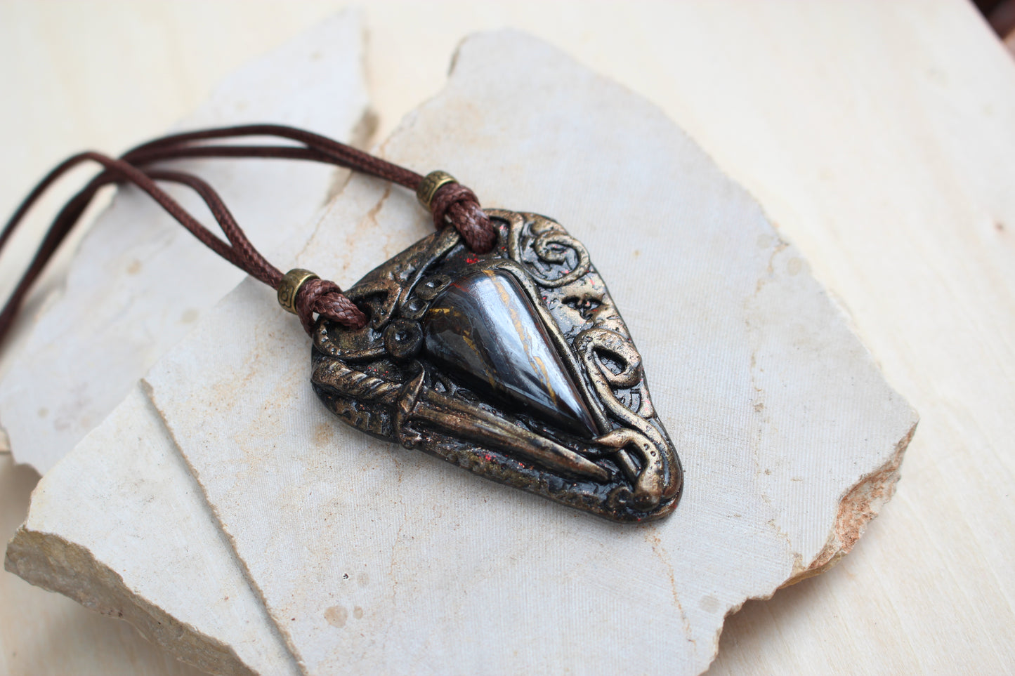 RPG inspired fantasy necklace for cosplay and LARP