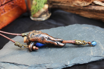 Handmade rune necklace inspired by fantasy worlds and ancient symbols