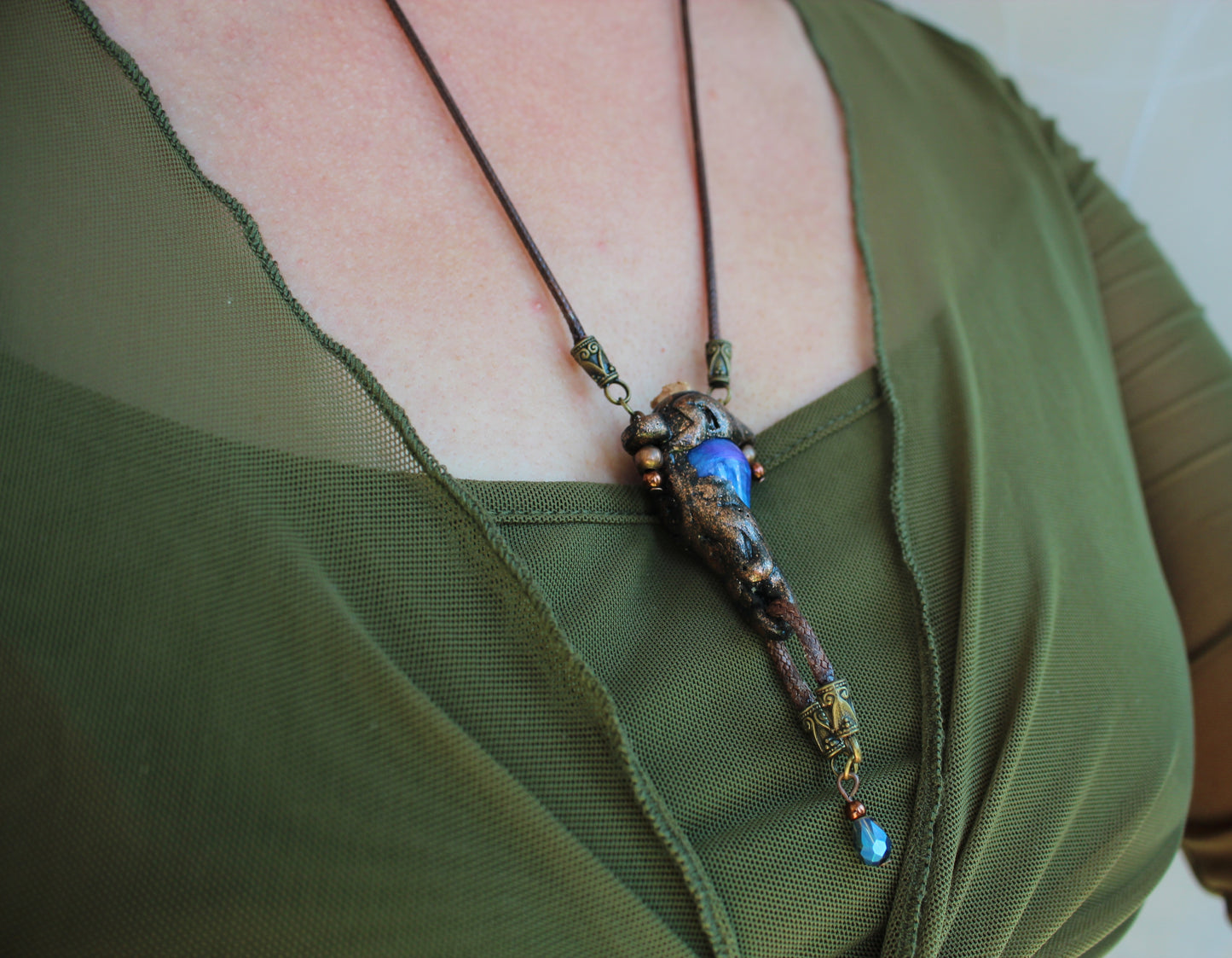 One of a kind handmade fairycore necklace gift for fantasy fans