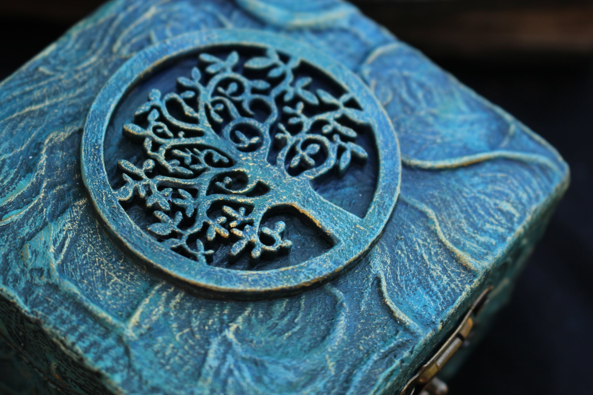 Handmade wooden gift box inspired by fantasy and woodland aesthetics for special occasions