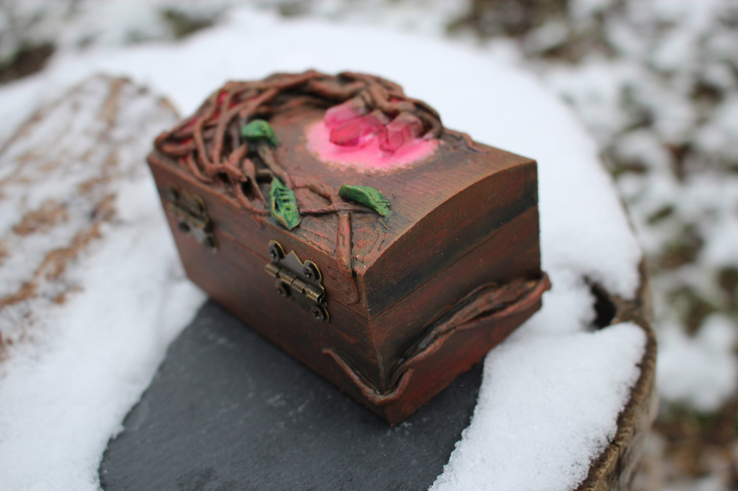 Handmade Druid Magic Treasure Chest