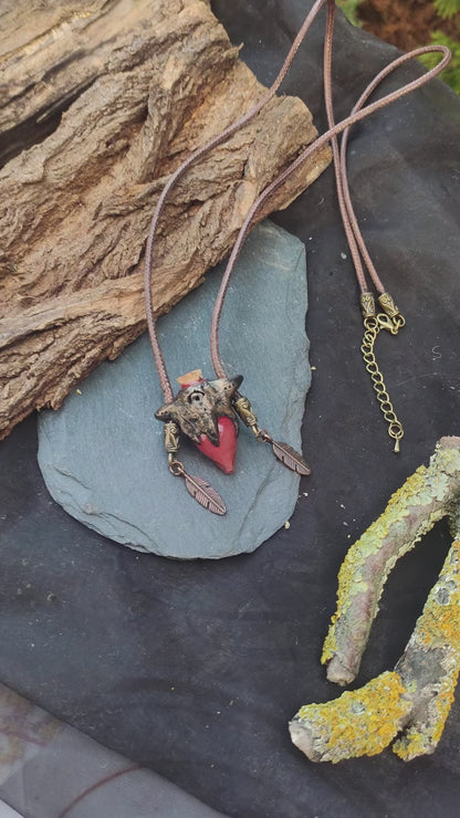 Crimson Whisper Relic – Enchanted Red Potion Amulet Necklace | Fantasy RPG Jewelry