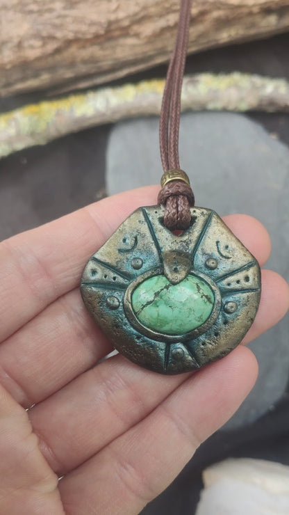Ancient Relic – Antique Patina Fantasy Pendant